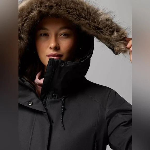 Columbia Black Hooded Winter Coat - Picture 9 of 9